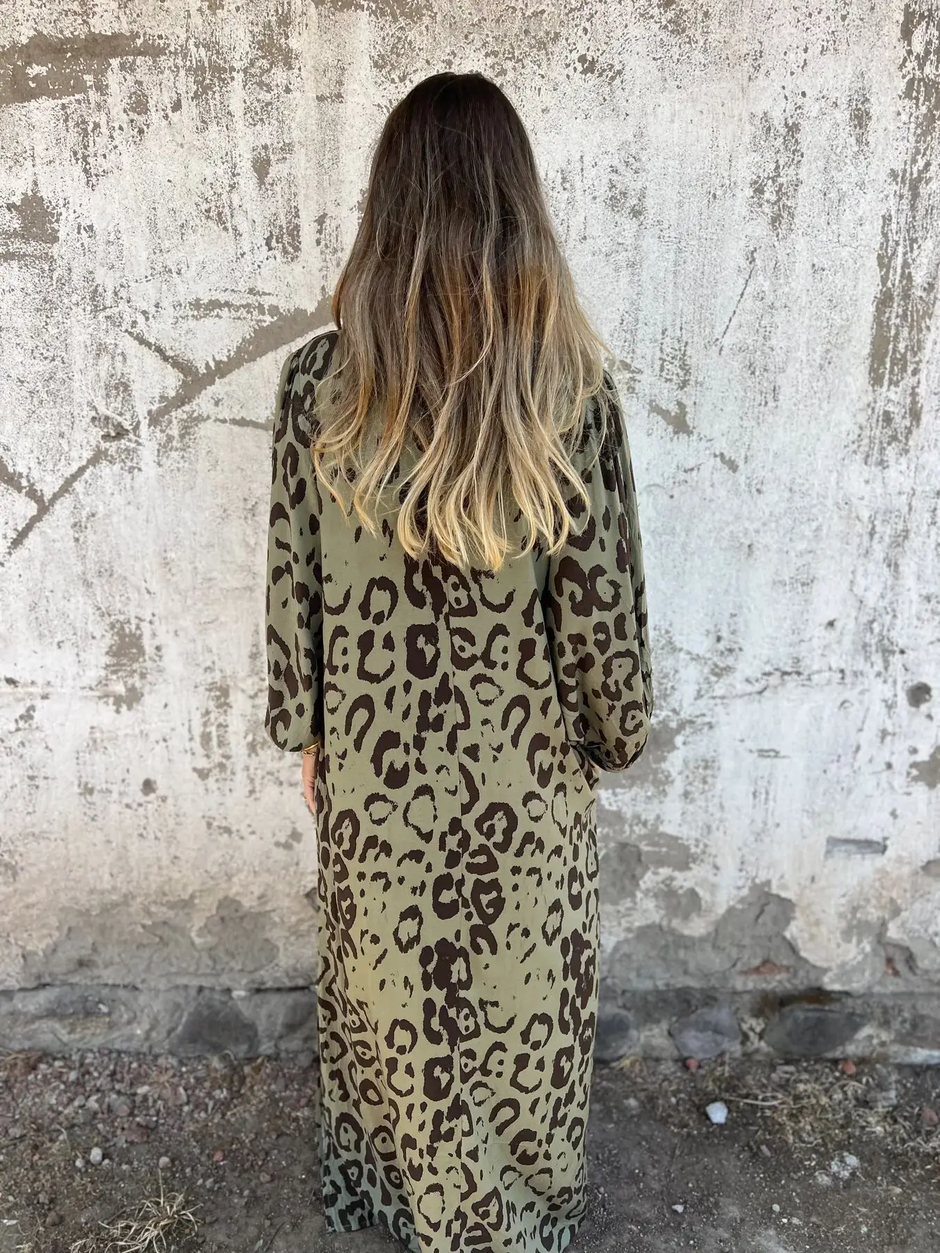 Elle | Summer dress with leopard print