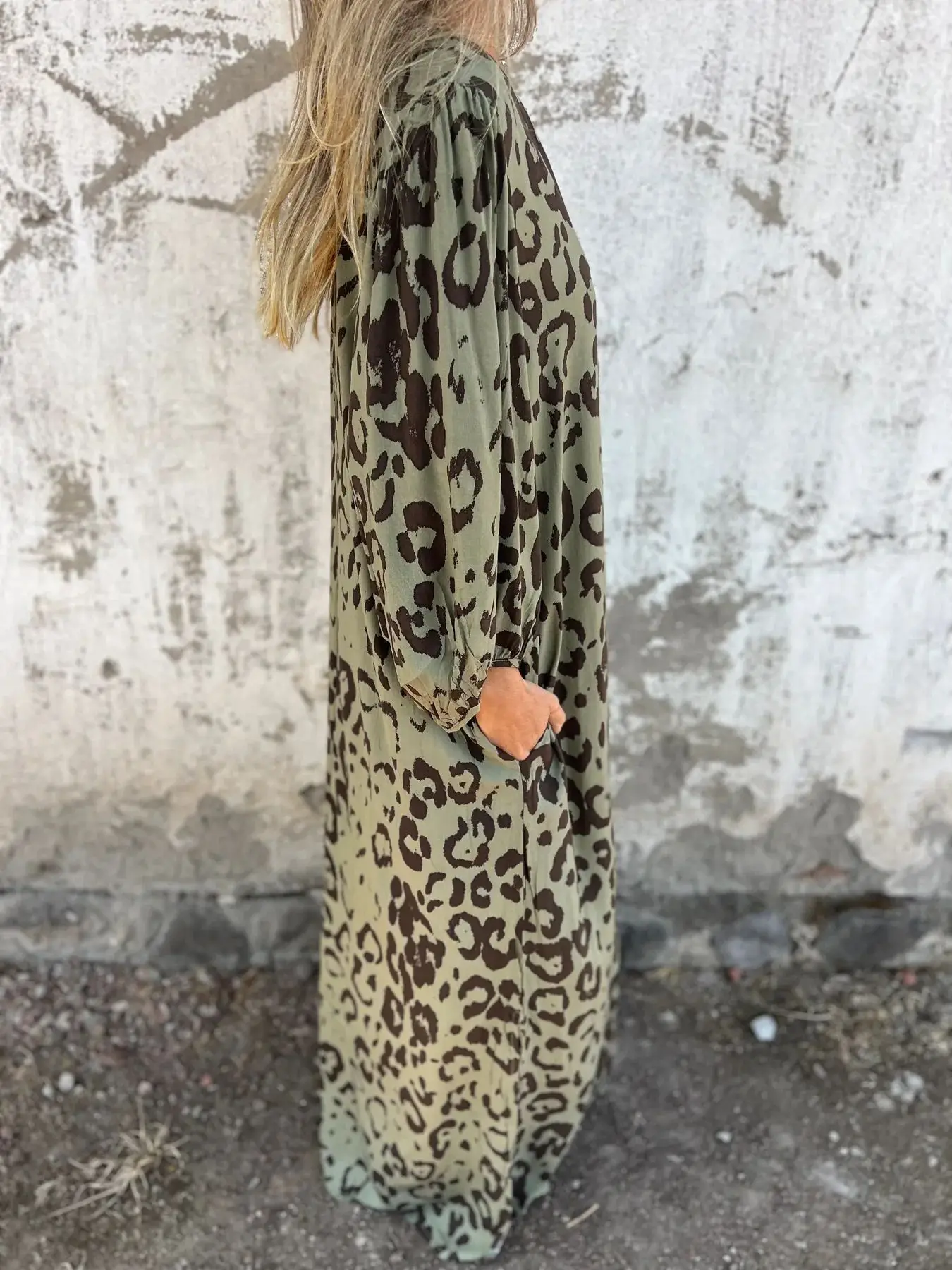 Elle | Summer dress with leopard print