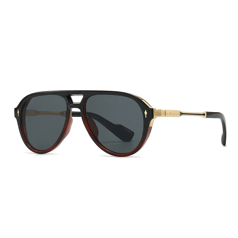 Jade Retro Aviator Sunglasses