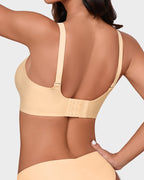 Seamless Mesh Panel Invisible Thin Bra