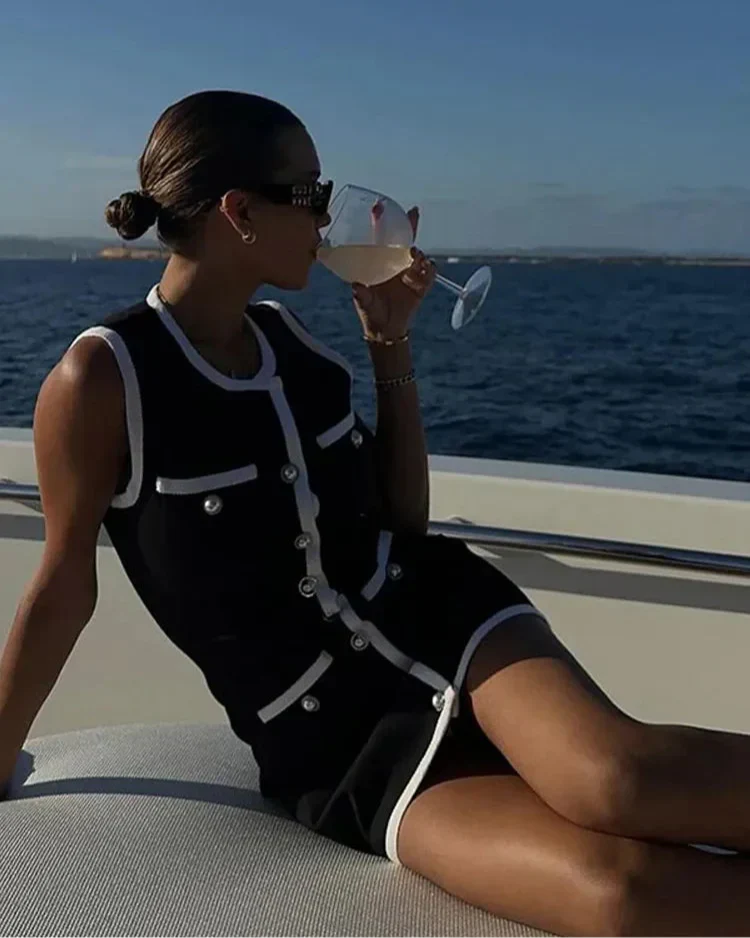 Diana Tricot Vintage Party Mini Dress