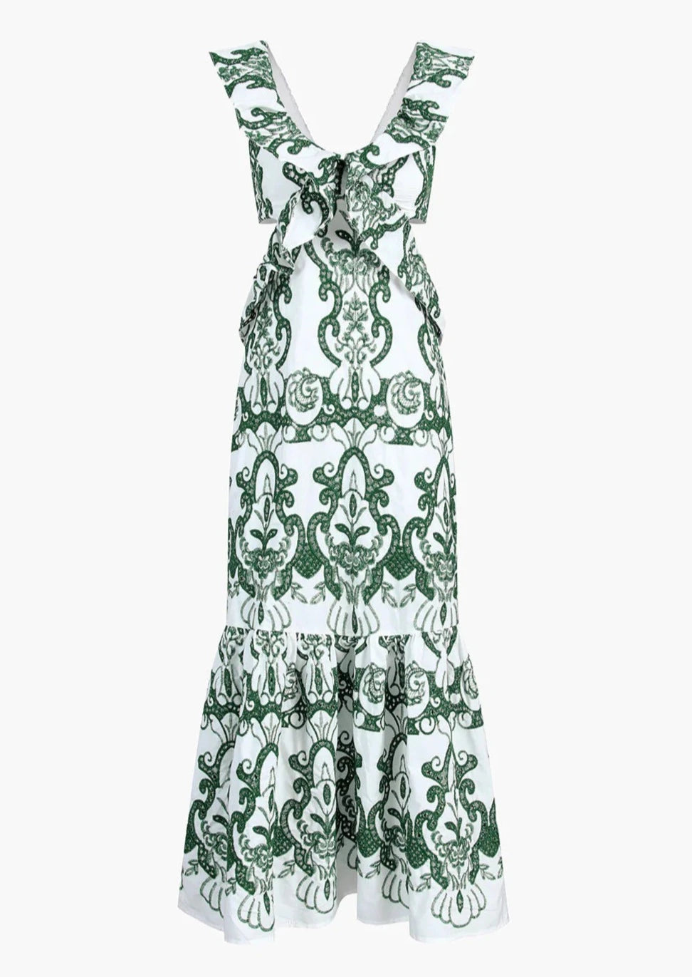 Sorrento Embroidered Cotton Summer Party Maxi Dress