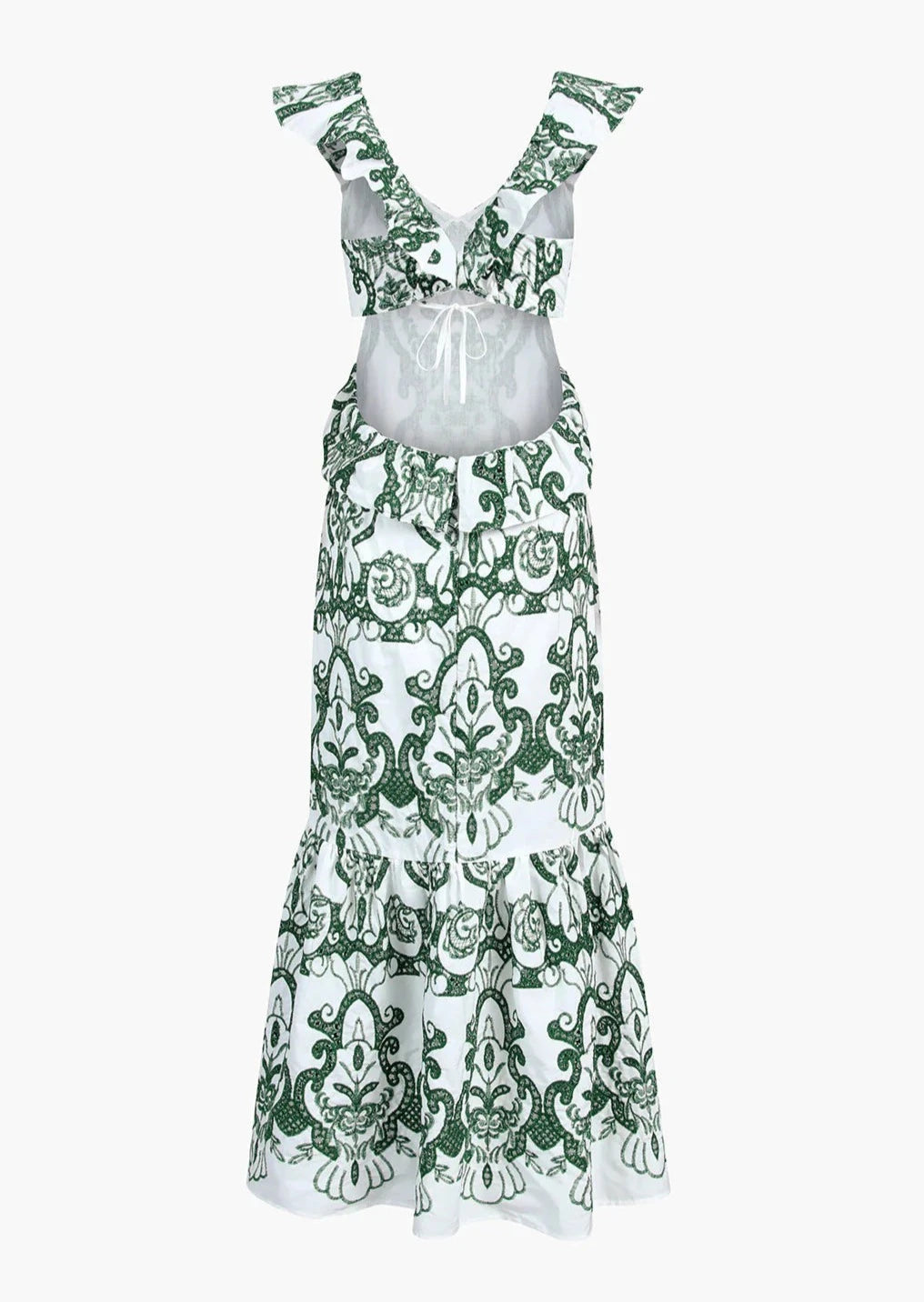 Sorrento Embroidered Cotton Summer Party Maxi Dress