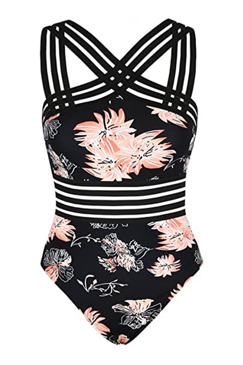 Crossed Strappy Monokini Swimsuit
