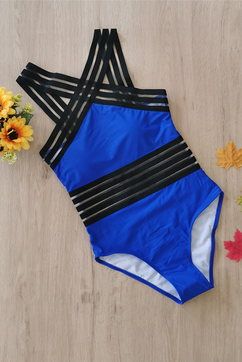 Crossed Strappy Monokini Swimsuit