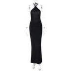 Halter Neck Backless Formal Wear Maxi Dress