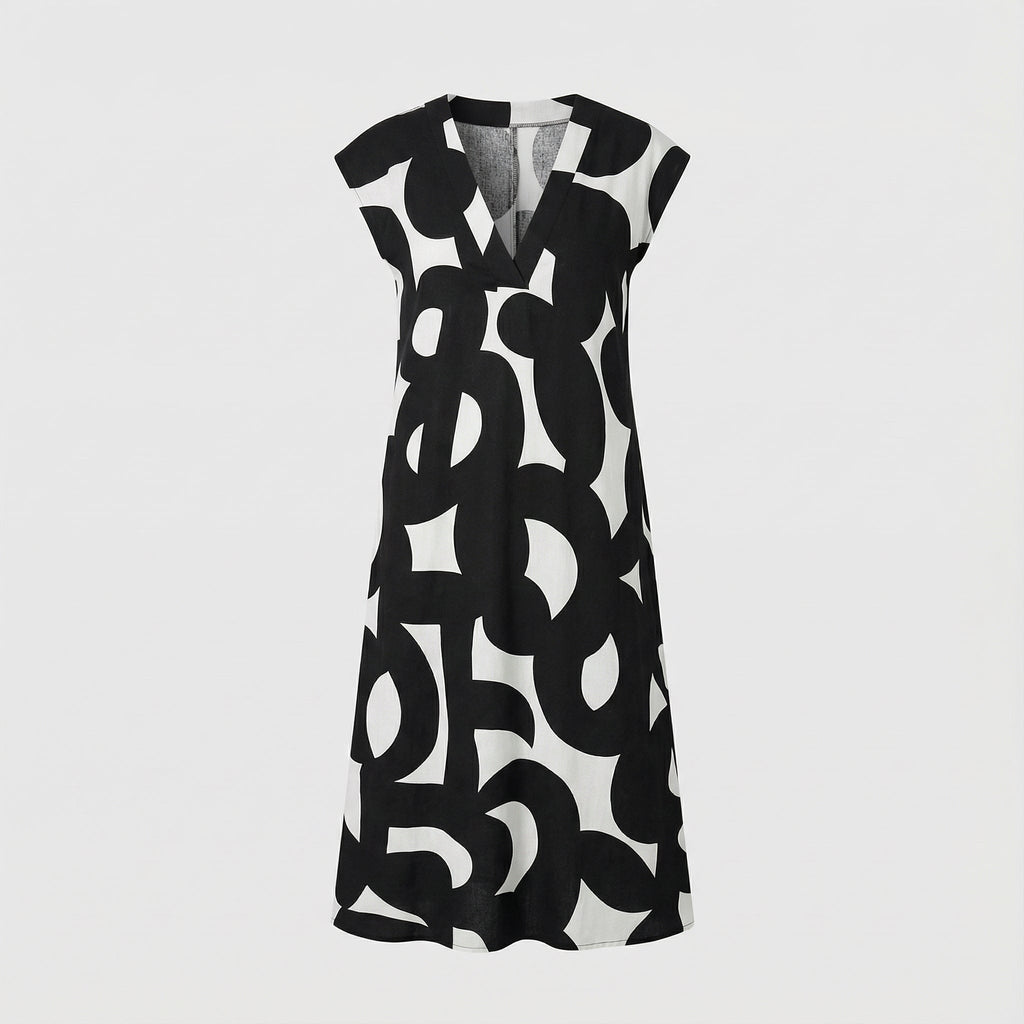 Valery™ | Flowing V-Neck Dress
