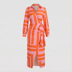 Everly | Elegant Wrap Dress with Print