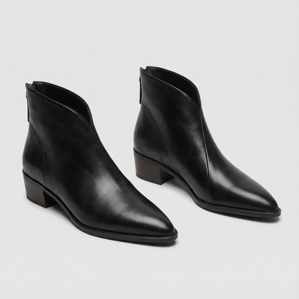Camille | Luxury low-heeled ankle boots