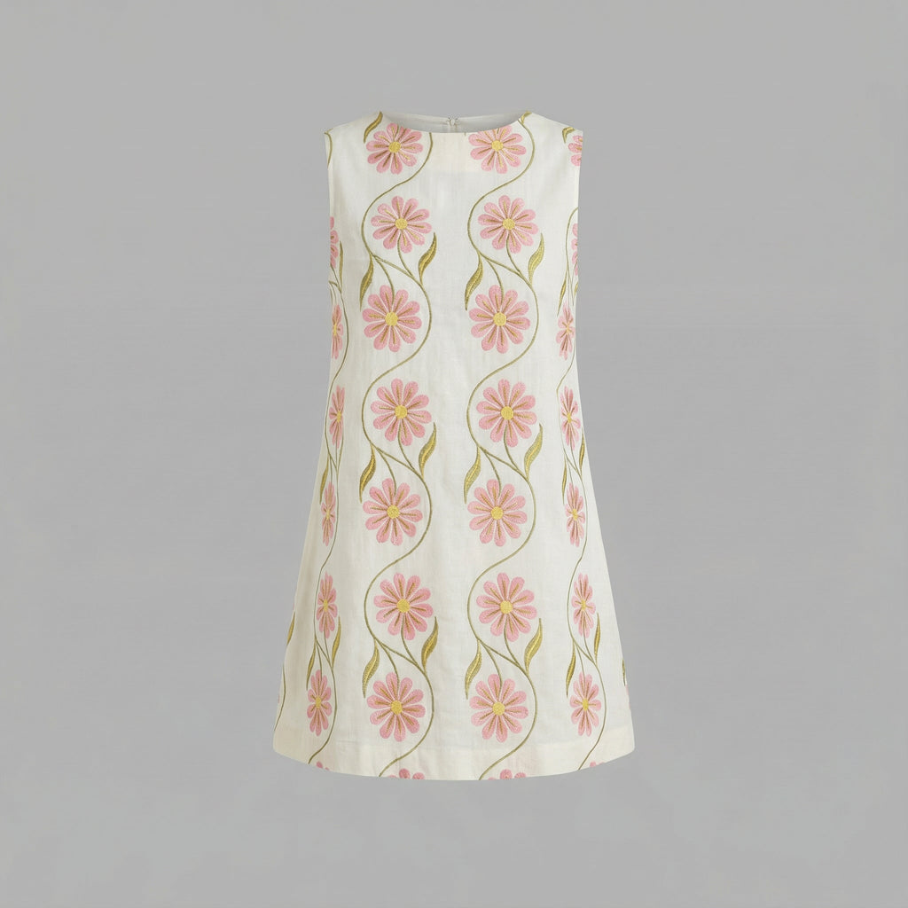 Amber | Vibrant Printed Sleeveless Mini Dress