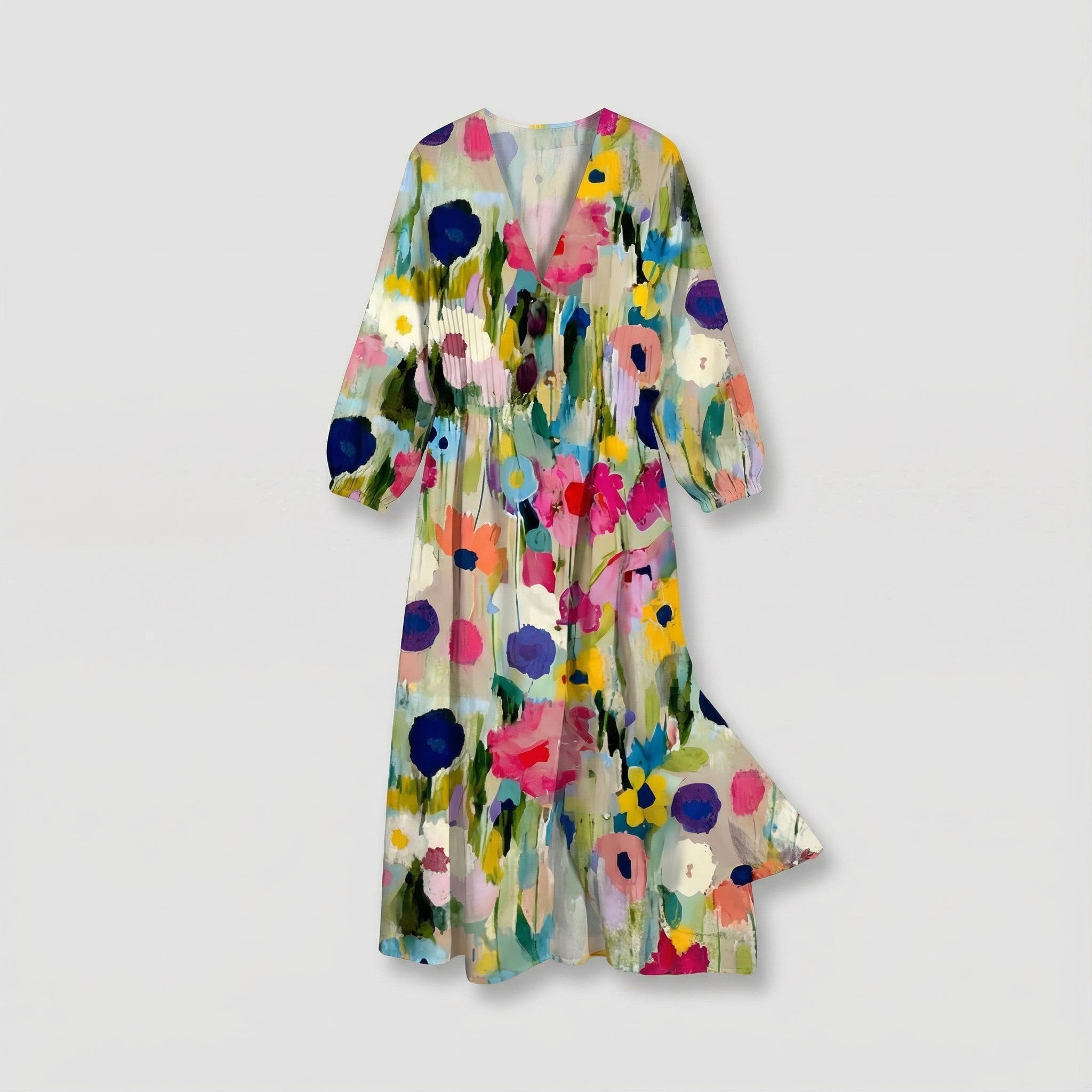 Elle | Puff sleeve maxi dress