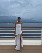 Valerie Asymmetrical Wedding Guest Maxi Dress