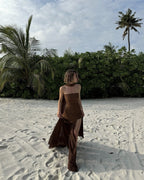 Valerie Asymmetrical Wedding Guest Maxi Dress