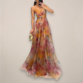Women’s Floral Evening Maxi Dress