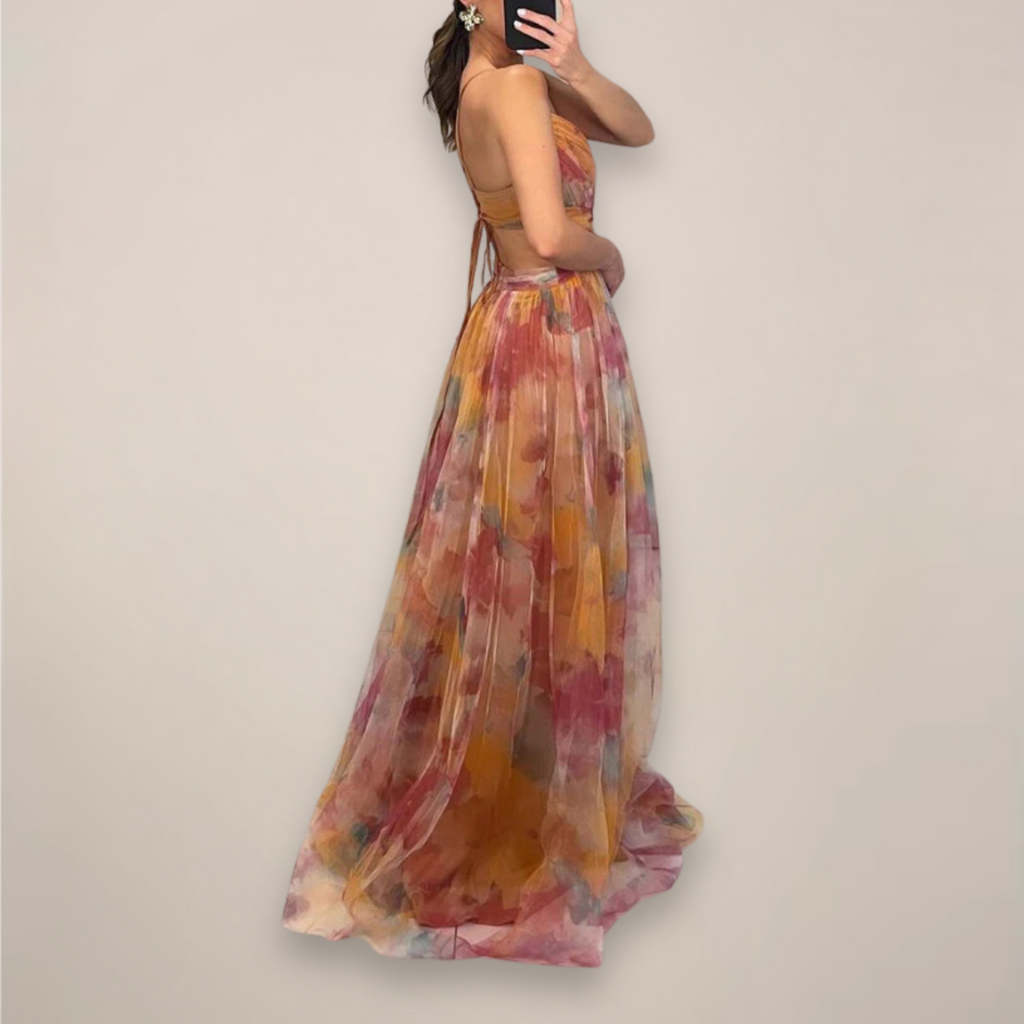 Women’s Floral Evening Maxi Dress