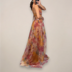 Women’s Floral Evening Maxi Dress