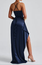 Women’s Navy Blue Formal Evening Maxi Dress