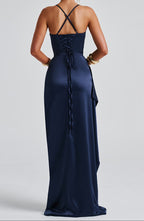 Women’s Navy Blue Formal Evening Maxi Dress