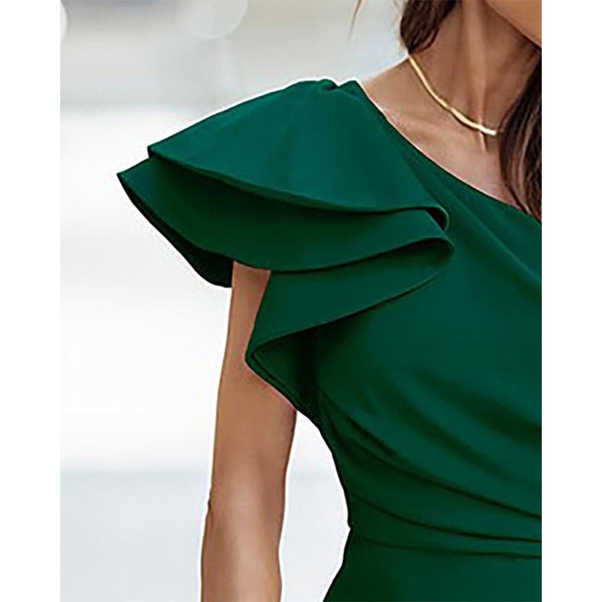 Women's One-Shoulder Formal Occasion Dress