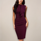 Women’s Formal Sleeveless Sheath Cocktail Midi Dress