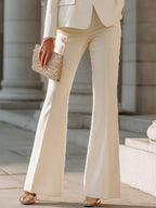 Tailored Button-Front Suit With Structured Jacket