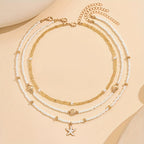Amara | 3-Pack Shell & Starfish Necklace Set