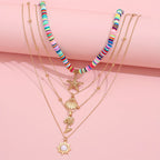 Azura | Boho Vintage Gold Pendant Necklace