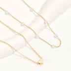 Nerida | 2-Piece Heart-Shaped Faux Pearl Necklace Set