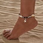 Calista | Vintage Boho Resin Starfish Anklet