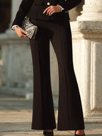 Structured Button-Front Tailored Suit Set