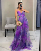 Women’s Floral Evening Maxi Dress