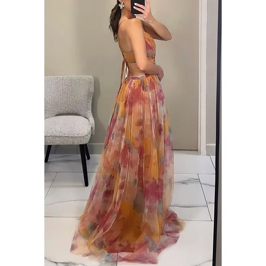 Women’s Floral Evening Maxi Dress